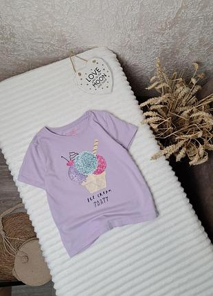 Коттоновая футболка с мороженым от primark 5-6 лет (110-116)
