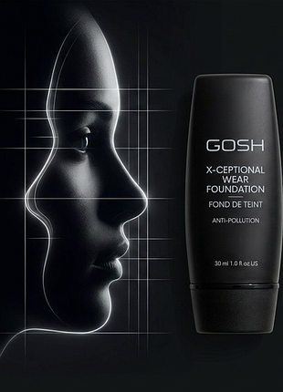 Тональная основа gosh x-ceptional wear foundation, оттенок 11 porcelain, 30 мл