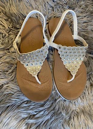 Босоножки skechers luxe foam (оригинал) - сияющие и мега-удобные, р. 37