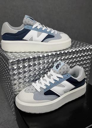 New balance ct302 білі з блакитним