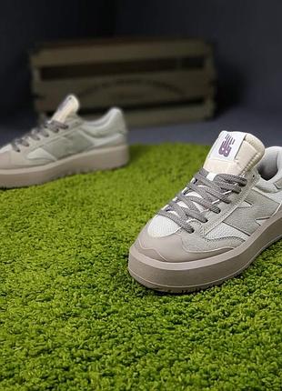 New balance ct302 темно бежевые