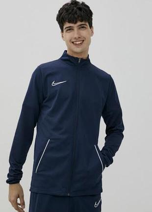 Олімпійка від бренду nike синього кольору із застібкою-блискавкою