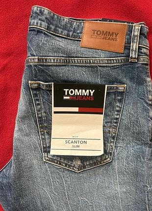 Нові чоловічі джинси tommy jeans scanton slim — розмір 34/30 (оригінал)