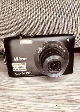 Цифровой фотоаппарат nikon coolpix s3300 16mp black