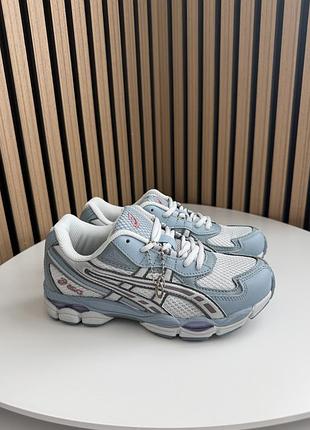 Женские кроссовки asics gel-nyc 2055 blue ассикс голубого цвета