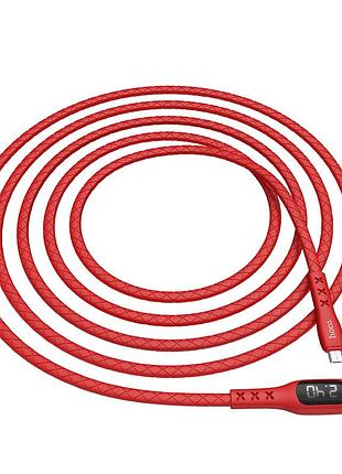 Кабель hoco micro sentinel tming display s6 | 1.2m, 2.4a |red