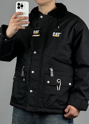 Vintage cat caterpillar work куртка дождевик ветровка рабочая верхній одяг треккинговая кетерпиллар робоча плащ демісезон туристична верхняя одежда
