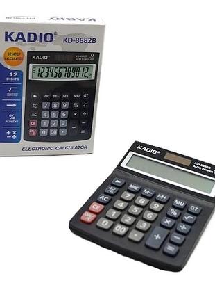 Калькулятор kadio kd-8882b настольный офисный 12-разрядный