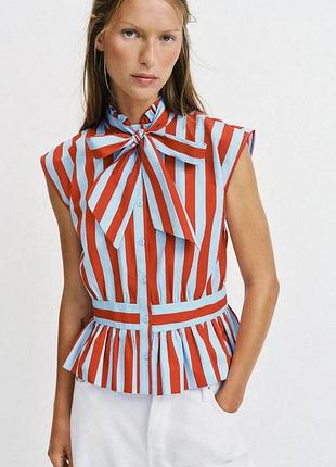 Сорочка жіноча в смужку zara new