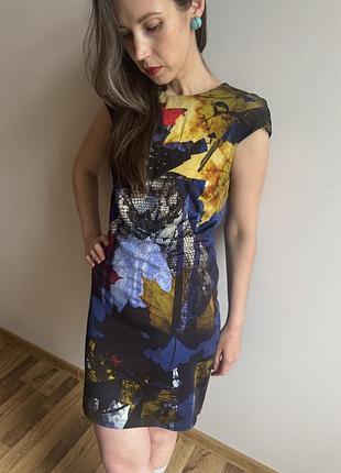 Сукня just cavalli яскравий принт міні