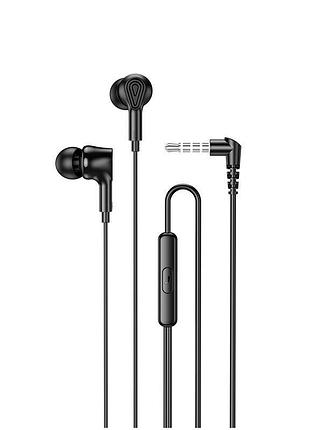 Наушники проводные hoco ingenious universal earphones with microphone m102 black
