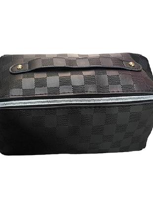 Косметичка stenson r32839 23×11×11 см, чорна, компактна сумка для косметики