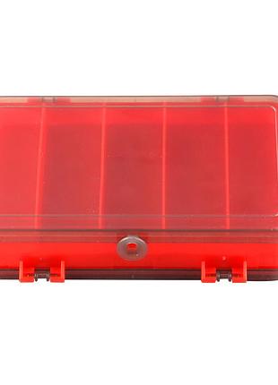 Коробка для снастей sams fish sf24122-n 18×10×4.5 см з відділеннями червона