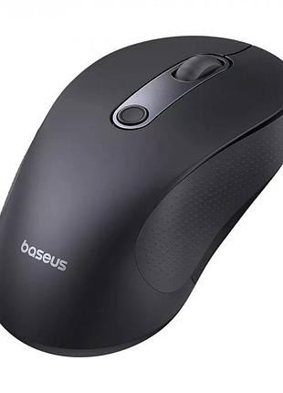 Бездротова миша baseus f02, ергономічна, 1000–4000 dpi, без батарейок, чорна