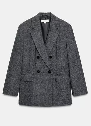 Блейзер zara сірий
