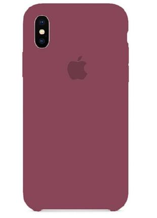 Чехол silicone case для iphone xs max protective matte cover camelia