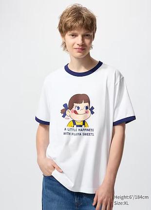 Футболка uniqlo с принтом