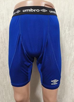 Синие мужские компрессионные шорты umbro