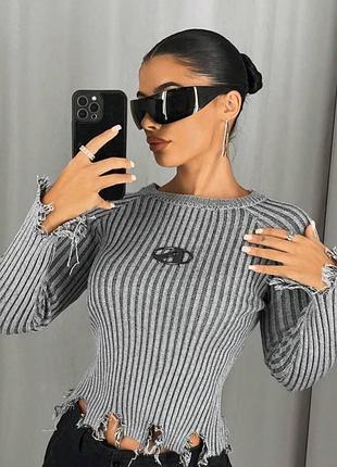 Свитер рваный от shein