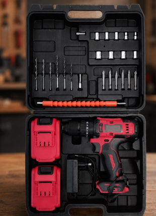 Электрический ударный шуруповерт 24v red