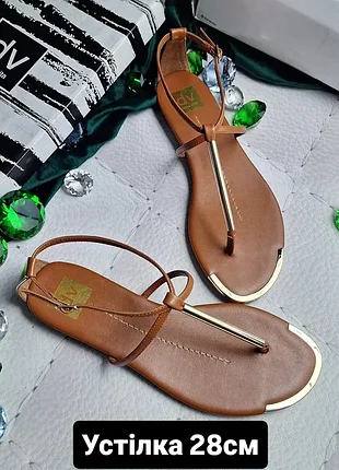 V by dolce vita оригинал коричневі сандалії з золотим декором