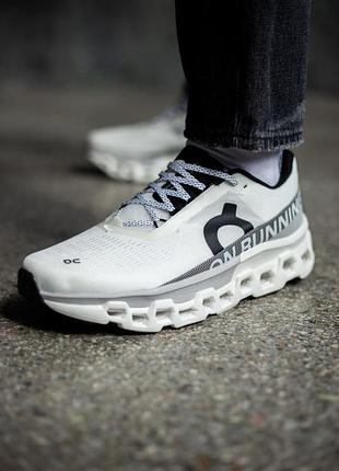 👟on cloudmonster 2 running white/grey 2