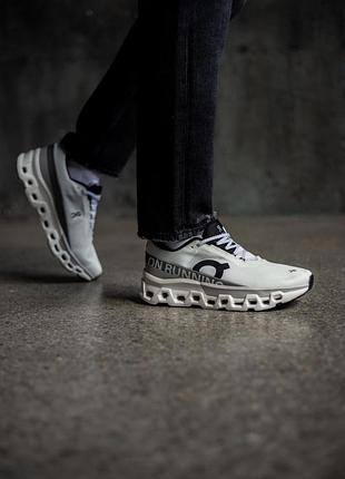 👟on cloudmonster 2 running white/grey 7