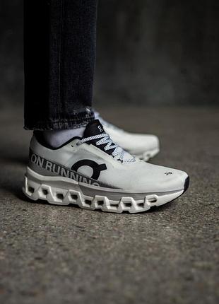 👟on cloudmonster 2 running white/grey 4