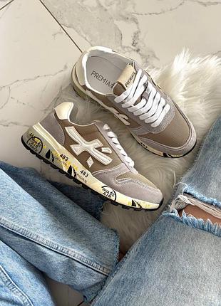 Premiata mick grey white 2