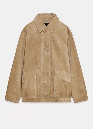 Куртка zara замшева