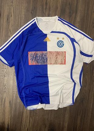 Оригинальная винтажная футболка grasshopper zurich 2006/07 adidas eduardo 10 l [vintage football shirts]