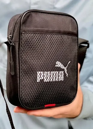 Барсетка чорна puma сумка пума барсетка маленька сумка через плече сумка спорт пума 3