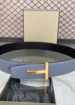 Двосторонній шкіряний ремінь tom ford повна комплектація