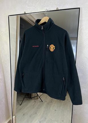 Флісова кофта columbia manchester united щільний фліс трек-топ
