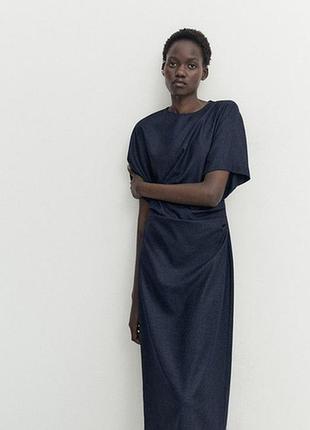 Синє плаття massimo dutti m