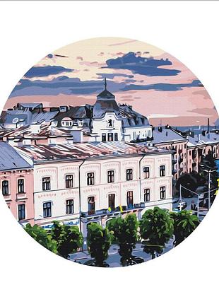 Картина за номерами вид на чернівці © oksana ermoshenko rc00069l 40 см