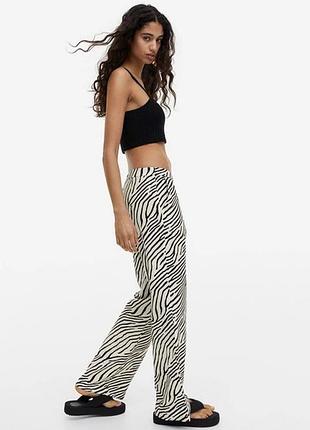 Вискозные штанишки wide leg