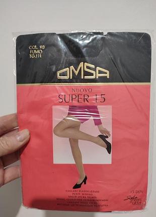 Винтажная упаковка женских капроновых колготок omsa nuovo super 15.