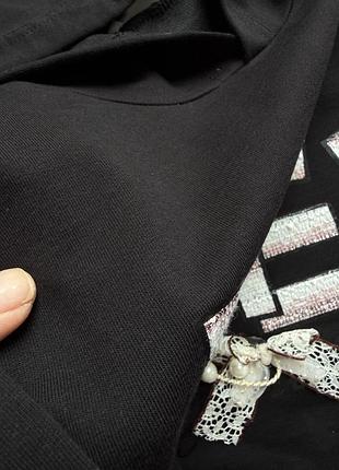 Худі чорне poplin 5