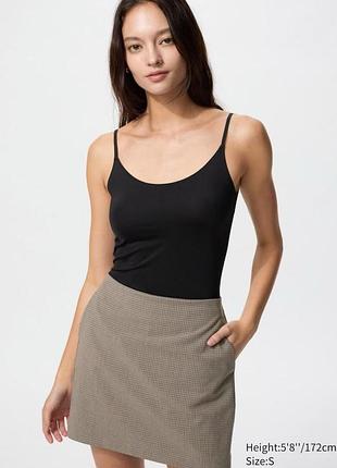 Топ камiсоль uniqlo чорний airism camisole