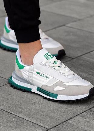 Кросівки lacoste elite active white green