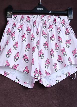 Шорты женские домашние,  хелло китти, 2xs,l, eur 32-34, 42-44