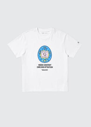 Футболка uniqlo біла tamagotchi ut graphic t-shirt