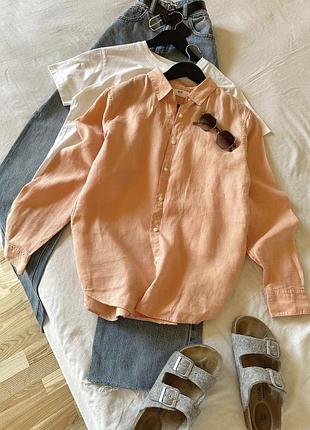 Лляна сорочка uniqlo