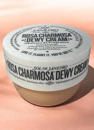 Sol de janeiro rosa charmosa dewy cream крем для тіла з шимером, 25 мл