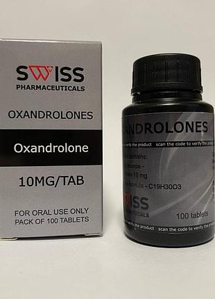 Оксандролон swiss 100 tab 10 mg, oxandrolone, протеин, гейнер, креатин, бодибилдинг, гантели, штанга, гриф, блины, пептиды, омега 3 , фитнес, трибулус