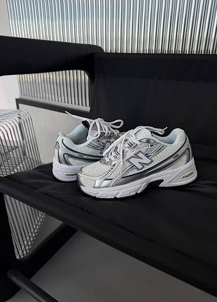 👟 кроссовки new balance 740 white silver black/наложка bs👟