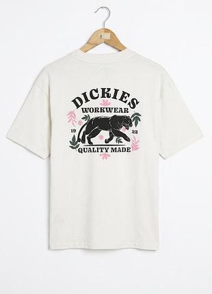 Dickies lucasville graphic animal backprint off white color чоловіча оверзайс футболка мужская унісекс унисекс розмір м