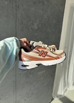 👟 кроссовки new balance 740 beige / brown / наложка bs👟