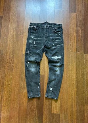 Dsquared2 штани чоловічі джинси faded distressed street style washed оригінал б у